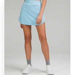 Lululemon NWT Hotty Hot HR Skirt Long
Blue Chill Color, Size 12